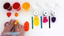 Учим цвета с пластелина лепка из глины фрукты формочки прикольные и креативные для детей * RainbowLearning