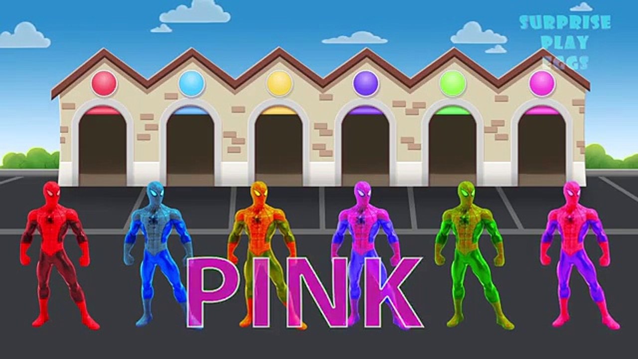 Цветов Человек Паук Мультфильмы для детей | Спайдермен Цвет песни для детей | детские стишки песни