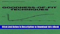 [Read Book] Goodness-of-fit-techniques (Statistics: a Series of Textbooks and Monographs, Vol. 68)