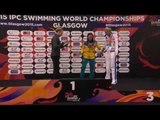 Women's 100m Backstroke S8 | Victory Ceremony | 2015 IPC Swimming World Championships Glasgow