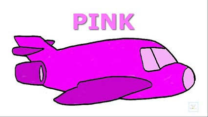 Learn Colors for Children to Learn | Colors Song For Babies | Aeroplane Coloring Page /Book for Kids