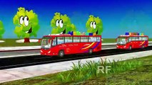 ABC Songs On Red Volvo Bus For Kids | Learning Alphabet Letters For Children | ABC Songs