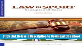 [Read Book] Law in Sport: Concepts and Cases (Sports Management Library) Kindle