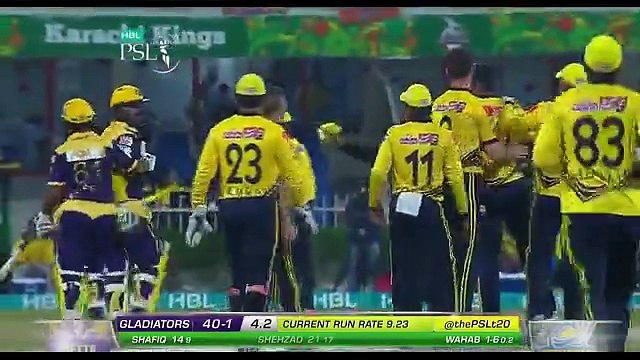 Wahab Riaz vs Ahmed Shehzad Cricket in Psl 2