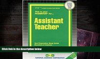 PDF [FREE] DOWNLOAD  Assistant Teacher(Passbooks) (Career Examination Passbooks) Jack Rudman BOOK