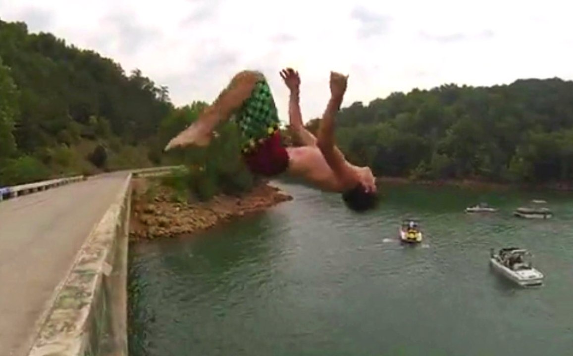 Triple Backflip Turns Into A Backflop