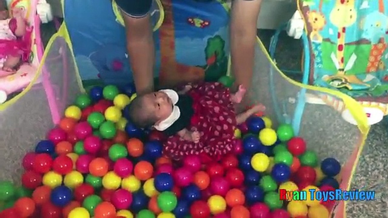 BALL PIT Newborn Babies Twin Girls First Baby Ball Pit for Kids Surprise Toys Challenge Disney Toys