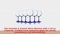 Cobalt Blue Wine Glasses with Beautiful Colored Stem Accent  19 oz set of 6 Additional 4fe2ae83