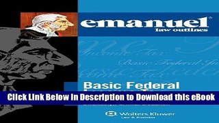 [Read Book] Emanuel Law Outlines: Basic Federal Income Tax 2011 Mobi