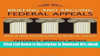 [Read Book] Briefing and Arguing Federal Appeals Mobi