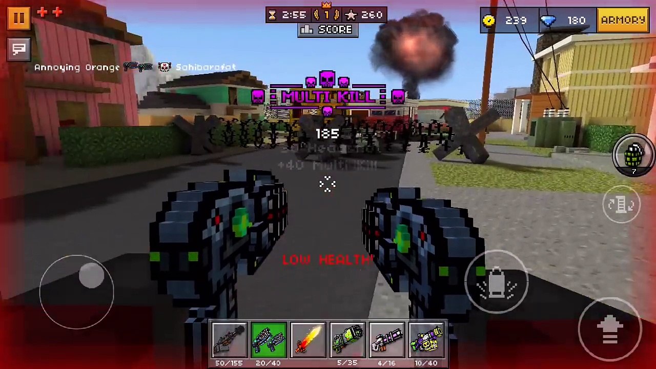 Annoying Orange Plays - Pixel Gun Alien #17 SLENDER EVERYWHERE!-oLSjAZiLuRs