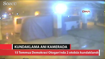 Otogardaki kundaklama anı kamerada