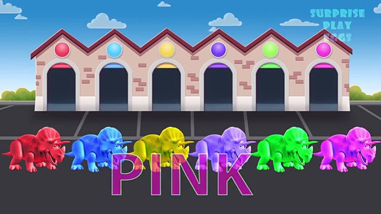 Colors for Kids with Dinosaurs | Learn Colors with Triceratops Dinosaurs | Fun Learning Videos