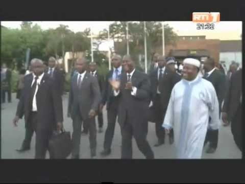 Arrivée du président de la république au Gabon pour  la CAN 2012