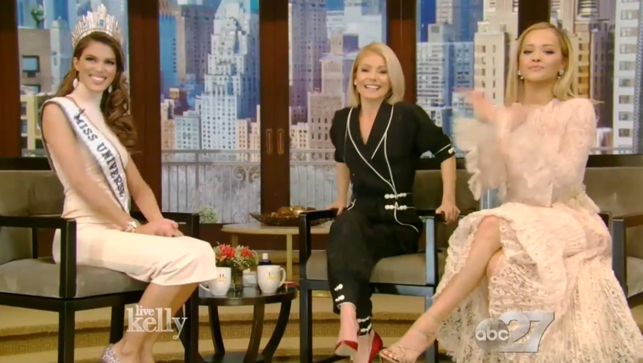 65th Miss Universe Iris Mittenaere Interview - Live With Kelly Show