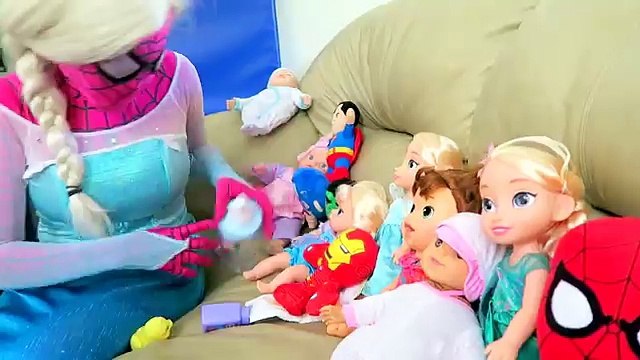 Spiderman vs Joker vs Frozen Elsa - MEGA BAD BABY - Funny Superheroes - Venom, Batman, Superman