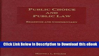 [Read Book] Public Choice and Public Law: Readings and Commentary Kindle