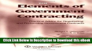 DOWNLOAD Elements of Government Contracting Online PDF