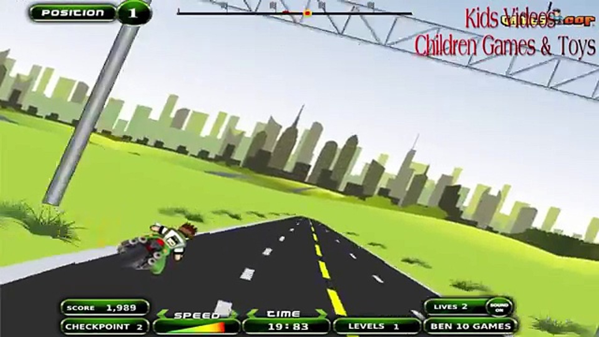 ⁣Ben 10 Cartoon Game - Ben 10 Online Games - Ben 10 Motogp Bike Race Game Full Episodes Game