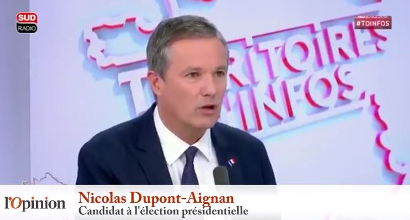 Nicolas Dupont-Aignan : «Macron c’est la mondialisation low-cost, un mensonge permanent»