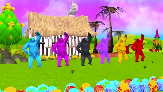 Цвета Льва Тигра Гориллы Finger Семья Потешки | Дикие Животные Палец Семейные Песни Для Детей