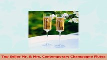 Top Seller Mr  Mrs Contemporary Champagne Flutes 43631041