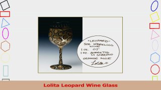 Lolita Leopard Wine Glass 66a0bd88