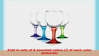 Klikel Carnival 10oz Assorted Colored Wine Glasses Set of 8 f54f7d87