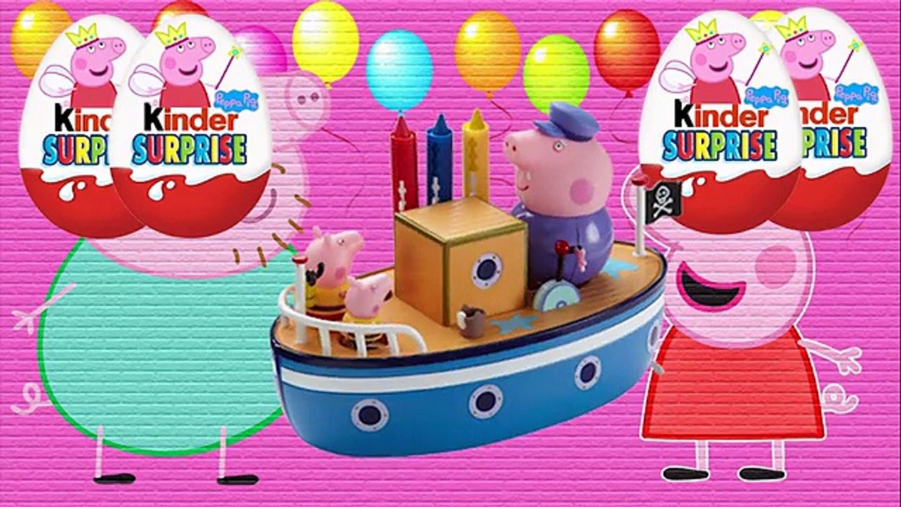 Свинка пеппа Новые серии Игрушки в яйцах Киндер сюрприз Kinder Surprise на канале Малышка Peppa Pig