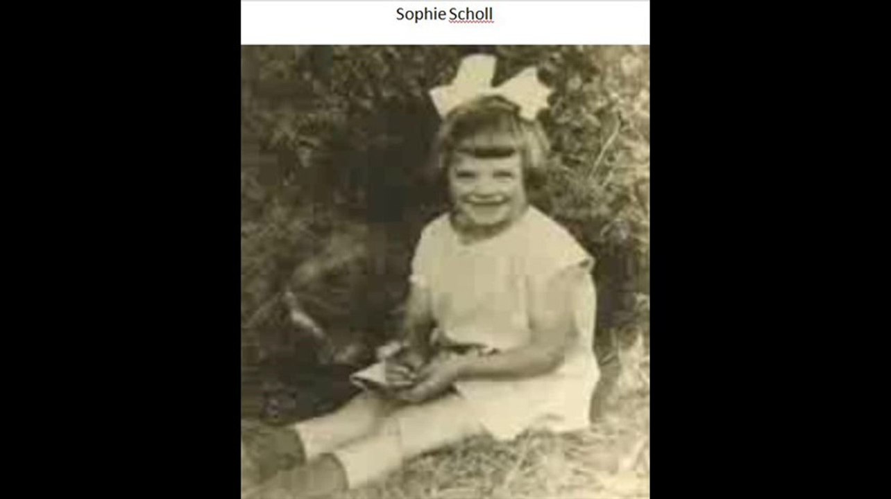 Hommage à Sophie Scholl et au réseau la rose blanche