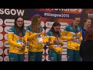 Women's 4x100m Freestyle Relay 34points | Victory Ceremony |2015IPCSwimmingWorldChampionshipsGlasgow