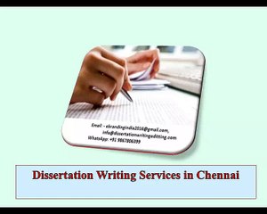 Dissertation Writing Services in Chennai