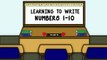 Учимся писать цифры 1-10 | как написать от 1 до 10 для детей числа | почерк дошкольного