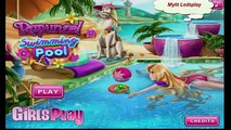 Disney Princess Rapunzel Swimming Pool Cartoon Tangled Movie Game for Kids