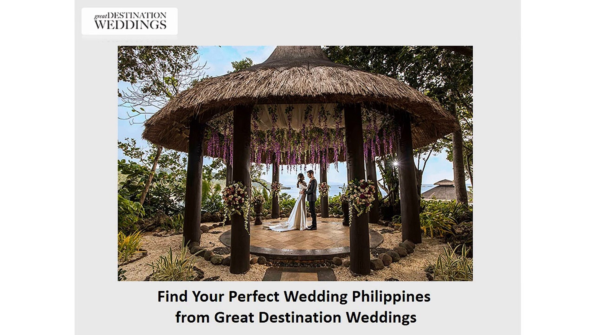 Find Your Perfect Wedding Philippines From Great Destination