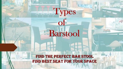 Explore Different Types of Barstools 🪑