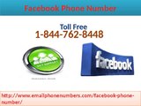 Get online Facebook contact service  Dial 1-844-762-8448 instant Solution