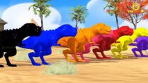 Color Dinosaurs Children Nursery Rhymes | Colors for Children | Animal Cartoons Finger Family Rhymes