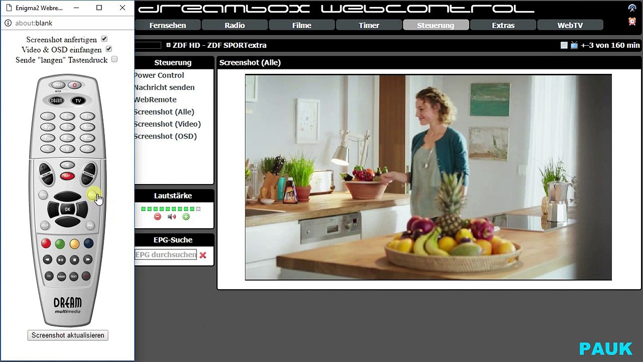 Manuellen Sendersuchlauf starten