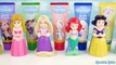 Match Disney Princess Frozen Elsa and Anna Wrong Heads & Bath Paint Surprises LEARN COLORS Toddlers