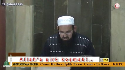 Allah'a şirk koşmak!.. (dm)