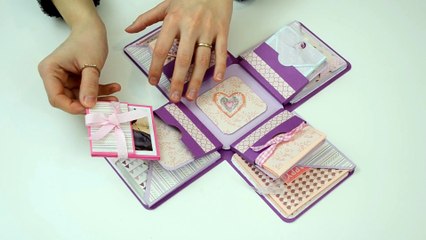 DIY paper crafts: "Exploding" scrapbook album