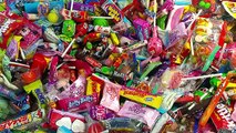 A lot of Candy at Random with New Ones & Surprise Eggs Learn Colors with Candy