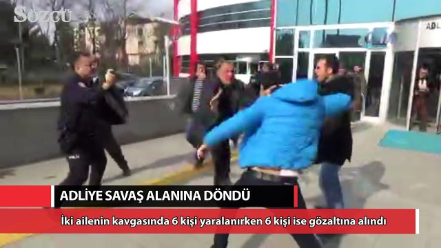 Adliye savaş alanına döndü