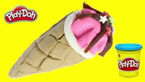 Play-Doh Sweet Shoppe Ice Cream Cone peppa pig play doh chocolate strawberry cream cone