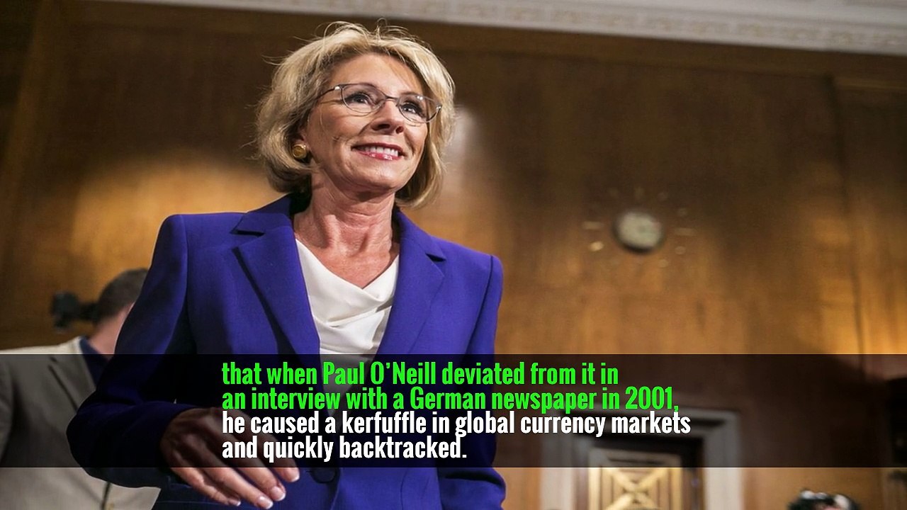 If you asked the Treasury secretary his view of the dollar, the answer would be equally rote: “A strong dollar is in the interest of the United States.” Those words have been so standard