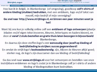 Zelf kleding bedrukken Blankenberge