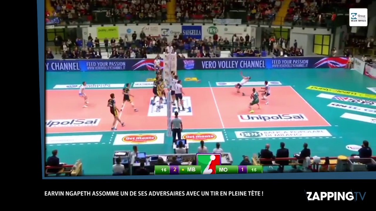 Earvin Ngapeth assomme un adversaire et se prend pour un arbitre de boxe