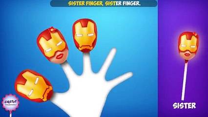 The Finger Family Iron man Cake Pop Family Nursery Rhyme | Iron man Cake Pop Finger Family Songs