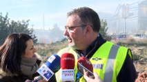 Desalojados 8.300 niños por el incendio en Paterna